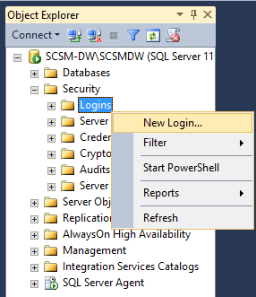 SQL Server - New Login