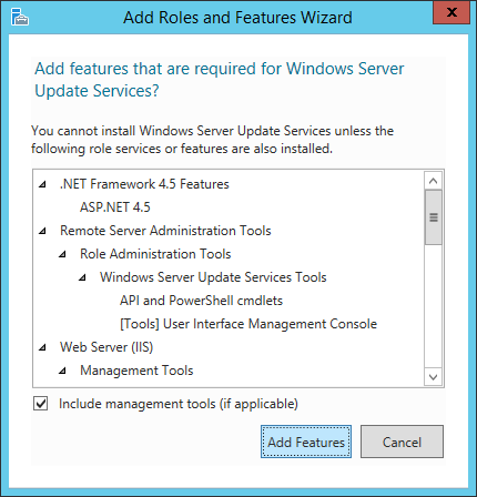 Install WSUS - 06 - Add Features