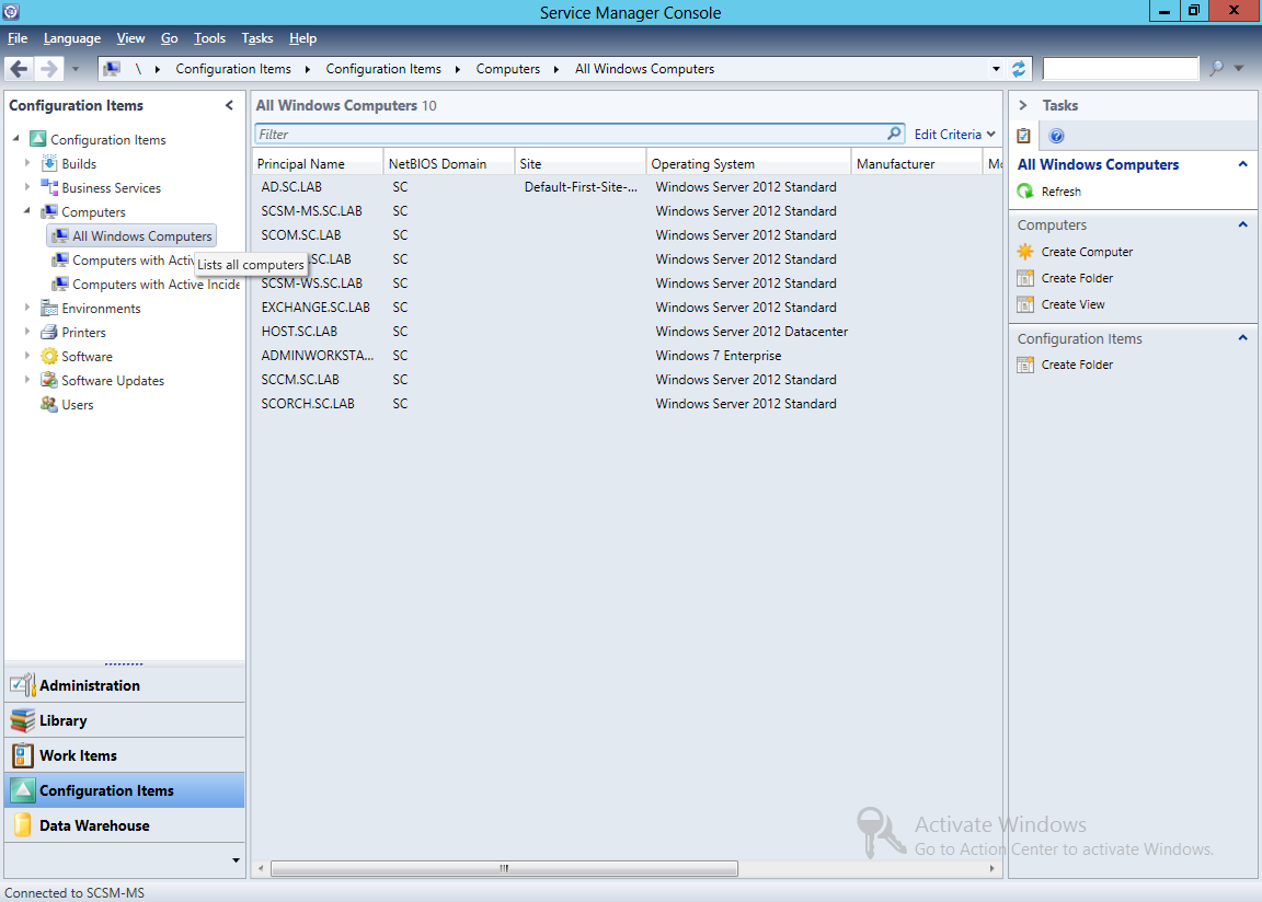 Config items. Active Directory Интерфейс. Консоль service Manager. Windows Server 2012 Active Directory users and Computers. Active Directory программа.